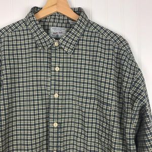 American Eagle Outfitters Blue/Cream Plaid Shirt